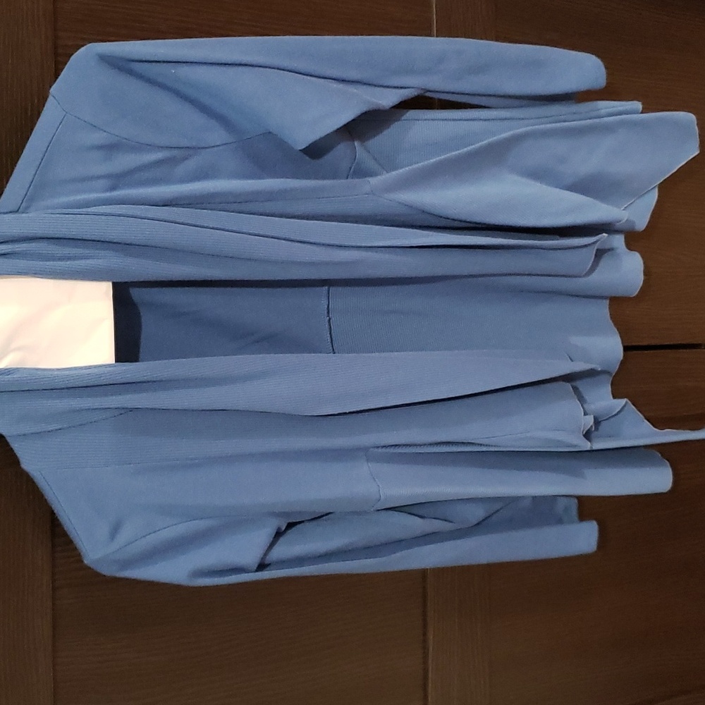 Sweater colbalt blue cold water creek draping